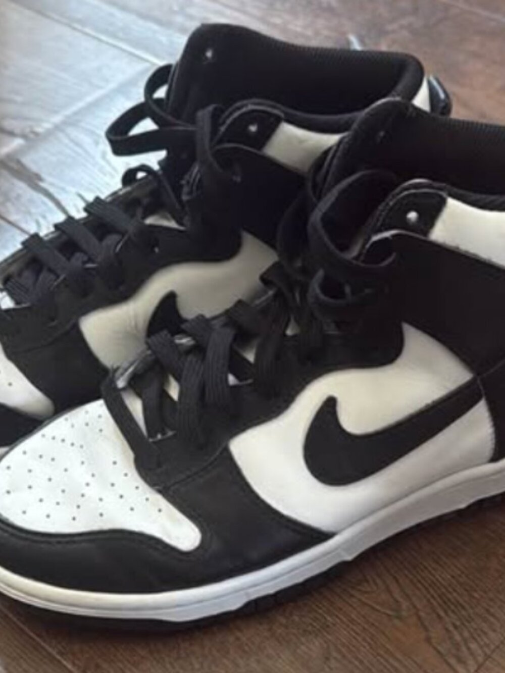 Nike Dunk High Top Black White Panda Sneakers Women’s Size 7.5 – No Insoles